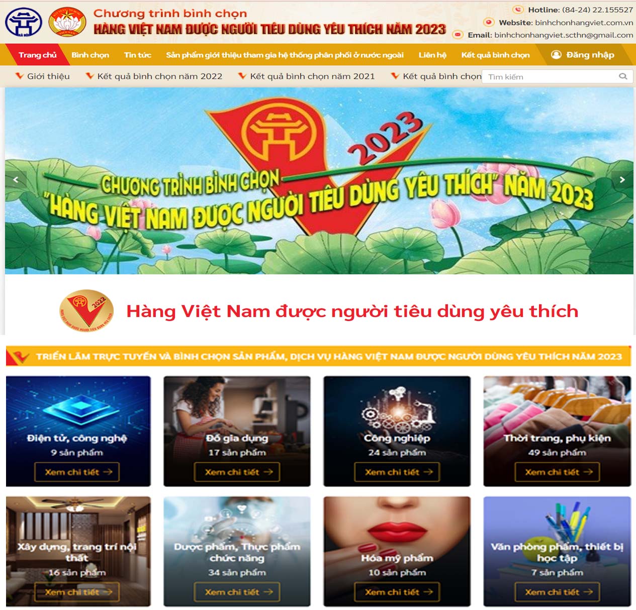 150 sản phẩm được người tiêu dùng yêu thích bình chọn năm 2023